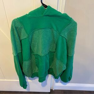 Aerie Patchwork Sherpa Hoodie